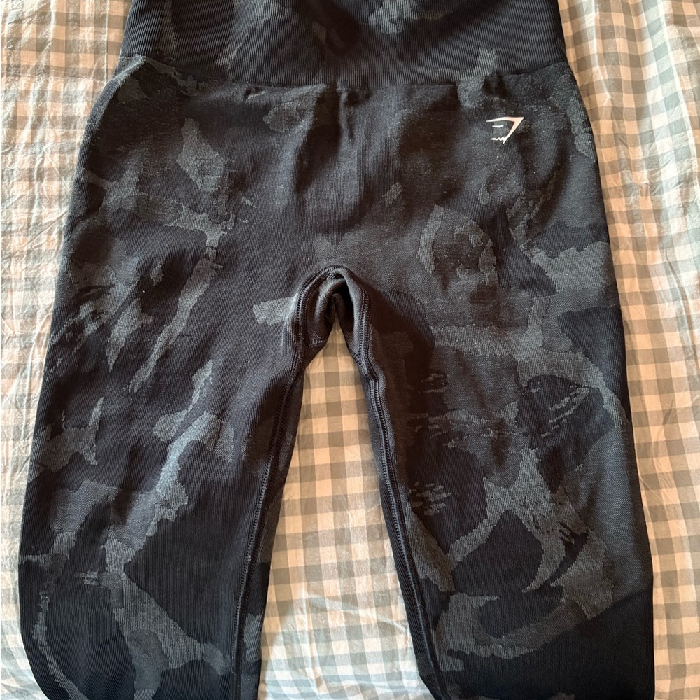 Gymshark Black Camouflage Leggings